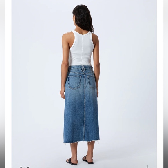 NWT SLVRLAKE Midi Skirt in Fair Game - Picture 4 of 8